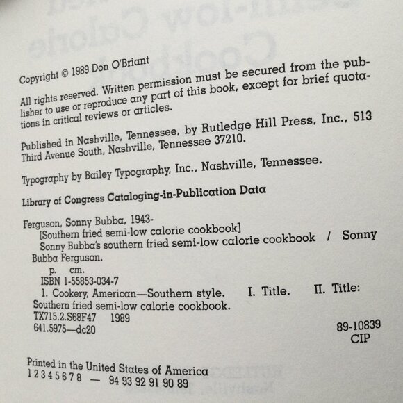 Southern Semi -LowCalorie Cookbook SIGNED Great Recipes: Fun Book/Men Don't Diet - Picture 6 of 13